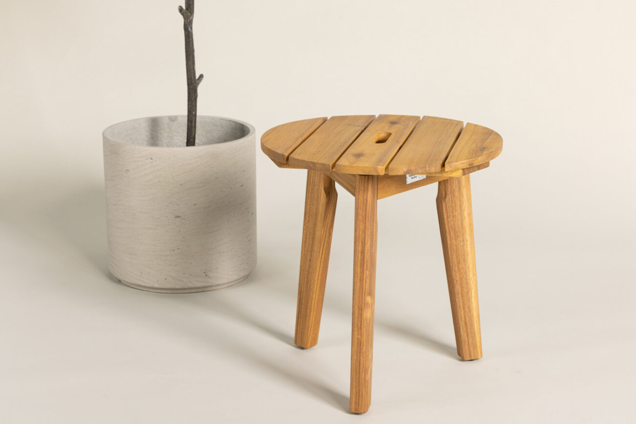 Chania – Table d’appoint – Naturel – ⌀40 cm