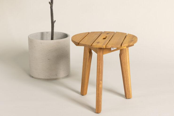 Chania – Table d'appoint – Naturel – ⌀40 cm