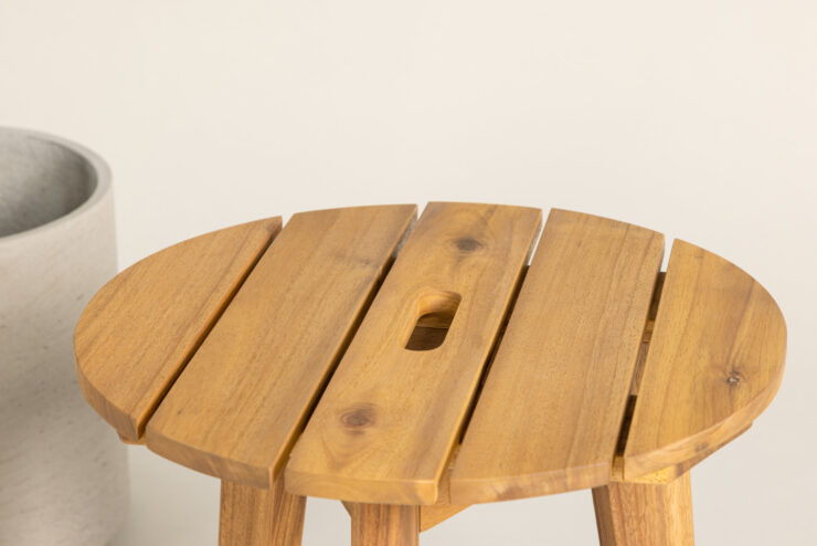 Chania – Table d'appoint – Naturel – ⌀40 cm