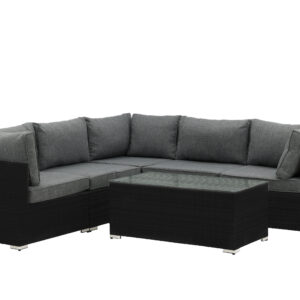 Amazon – Salon d&rsquo;angle – Noir, Gris
