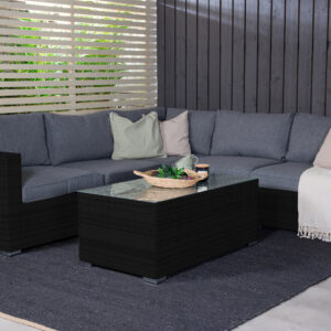 Amazon – Salon d&rsquo;angle – Noir, Gris