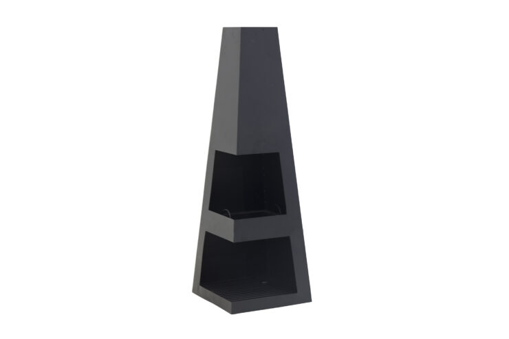 Bastian – Brasero – Noir – 40 x 120 x 40 cm