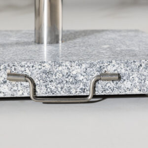 Stathera – Pied de parasol – Gris – 50 x 27 x 50 cm