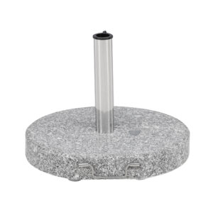 Stathera – Pied de parasol – Gris, Argenté – ⌀50 cm