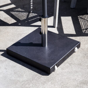 Stathera – Pied de parasol – Gris, Anthracite – 50 x 27 x 50 cm