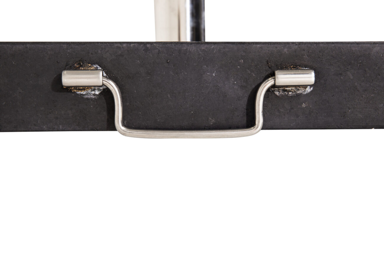 Stathera – Pied de parasol – Argenté, Gris foncé – 50 x 27 x 50 cm