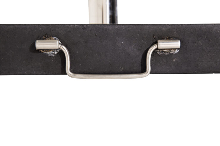Stathera – Pied de parasol – Argenté, Gris foncé – 50 x 27 x 50 cm