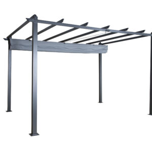 Lazio – Pergola – Noir, Gris – 295 x 245 x 395 cm