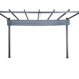 Lazio – Pergola – Noir, Gris – 295 x 245 x 395 cm