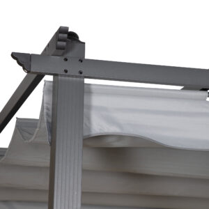 Lazio – Pergola – Noir, Gris – 295 x 245 x 395 cm