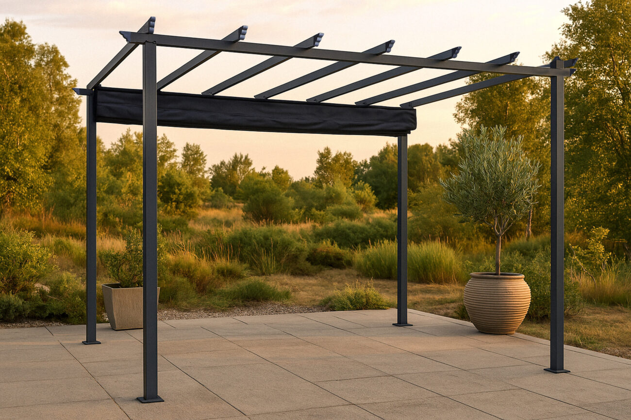 Lazio – Pergola – Noir – 295 x 245 x 395 cm