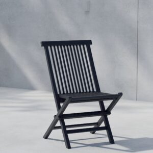 Kenya – Chaise de salle à manger – Noir – 47 x 47 x 89 cm