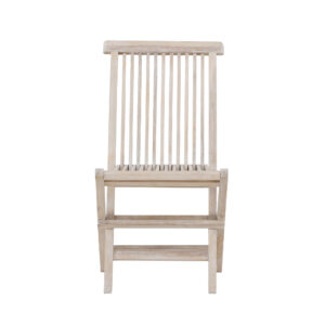 Kenya – Chaise de salle à manger – Blanchi – 62 x 89 x 47 cm