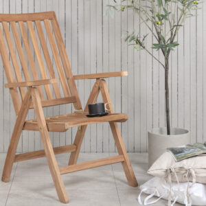 Kenya – Chaise réglable – Naturel – 73 x 105 x 62 cm