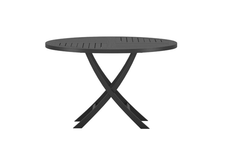Kenya – Table à manger ronde – Noir – ⌀120 cm