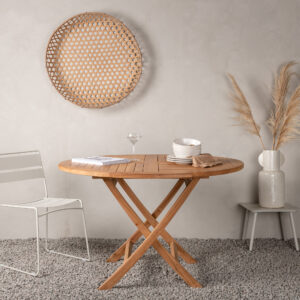 Kenya – Table à manger ronde – Naturel – ⌀120 cm