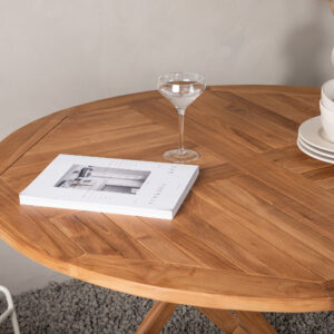 Kenya – Table à manger ronde – Naturel – ⌀120 cm