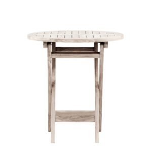 Kenya – Table de café – Blanchi – ⌀70 cm