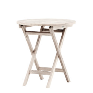 Kenya – Table de café – Blanchi – ⌀70 cm