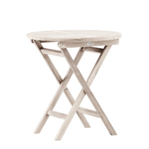 Kenya – Table de café – Blanchi – ⌀70 cm