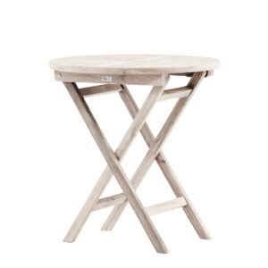 Kenya – Table de café – Blanchi – ⌀70 cm