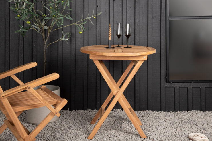 Kenya – Table de café – Naturel – ⌀70 cm