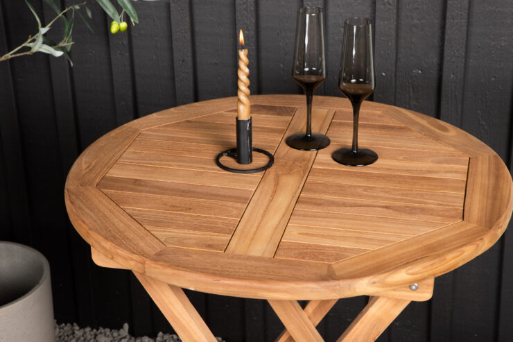 Kenya – Table de café – Naturel – ⌀70 cm
