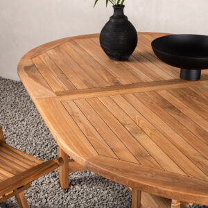 Kenya – Table à manger ovale – Naturel – 180 x 120 cm