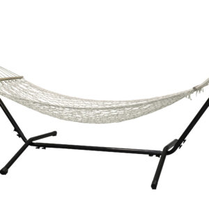 Ubud – Hamac – Naturel, Blanc cassé, Blanc, Noir – 200 x 100 cm