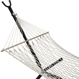 Ubud – Hamac – Naturel, Blanc cassé, Blanc, Noir – 200 x 100 cm