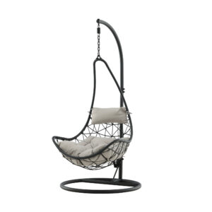 Vide – Fauteuil suspendu – Noir, Gris – 95 x 196 x 95 cm