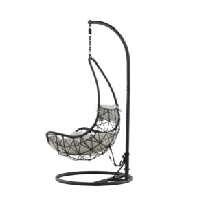 Vide – Fauteuil suspendu – Noir, Gris – 95 x 196 x 95 cm