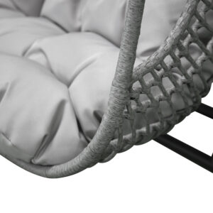 Viga – Fauteuil suspendu – Noir, Gris – 105 x 196 x 133 cm