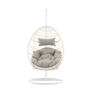Viga – Fauteuil suspendu – Gris, Blanc – 95 x 196 x 95 cm