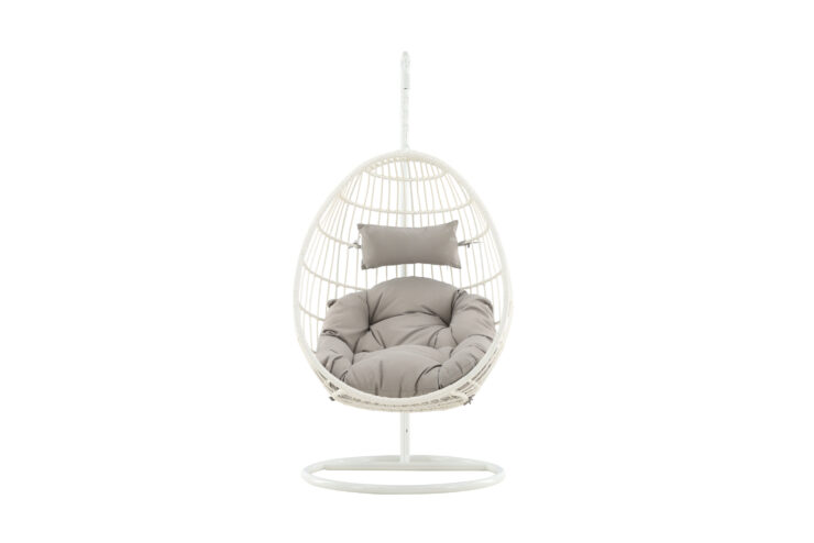 Viga – Fauteuil suspendu – Gris, Blanc – 95 x 196 x 95 cm