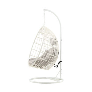 Viga – Fauteuil suspendu – Gris, Blanc – 95 x 196 x 95 cm