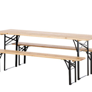 Guniess – Ensemble repas – Noir, Naturel – 200 x 60 cm