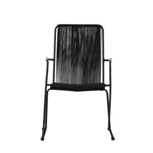 Bois – Chaise de salle à manger – Noir – 63 x 93 x 60 cm