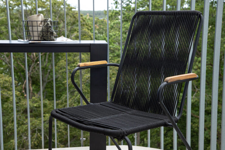 Bois – Chaise de salle à manger – Noir – 63 x 93 x 60 cm