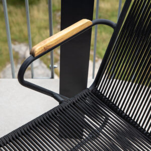 Bois – Chaise de salle à manger – Noir – 63 x 93 x 60 cm