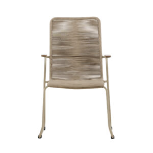 Bois – Chaise de salle à manger – Beige – 65 x 93 x 63 cm