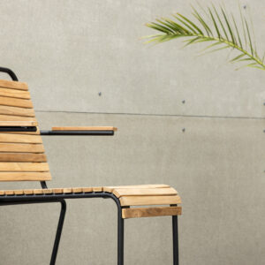 Bois – Chaise de salle à manger – Noir, Naturel – 51 x 82 x 55 cm