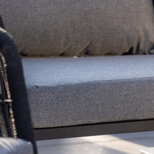 Lindos – Salon canapé – Noir, Gris