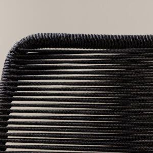 Lindos – Chaise de salle à manger – Noir – 66 x 85 x 55 cm
