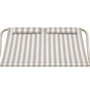 Gordo – Bain de soleil – Beige, Blanc – 200 x 180 x 48 cm
