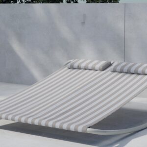 Gordo – Bain de soleil – Beige, Blanc – 200 x 180 x 48 cm