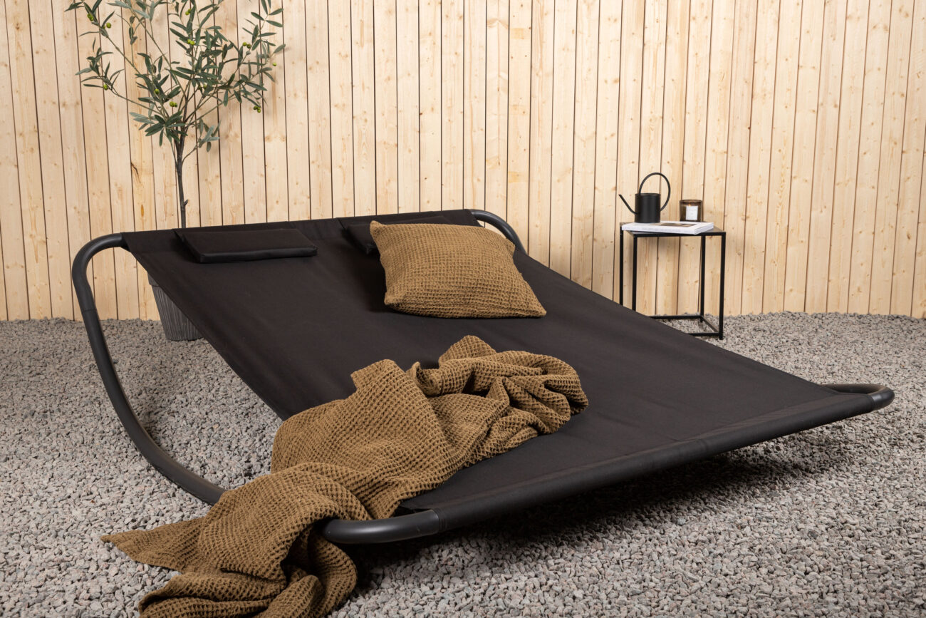 Gordo – Bain de soleil – Noir – 200 x 48 x 180 cm