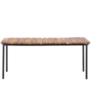 Penh – Table basse – Naturel, Noir – 100 x 65 cm