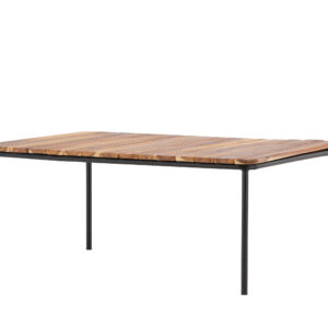 Penh – Table basse – Naturel, Noir – 100 x 65 cm