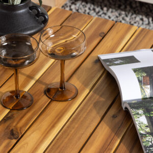 Penh – Table basse – Naturel, Noir – 100 x 65 cm